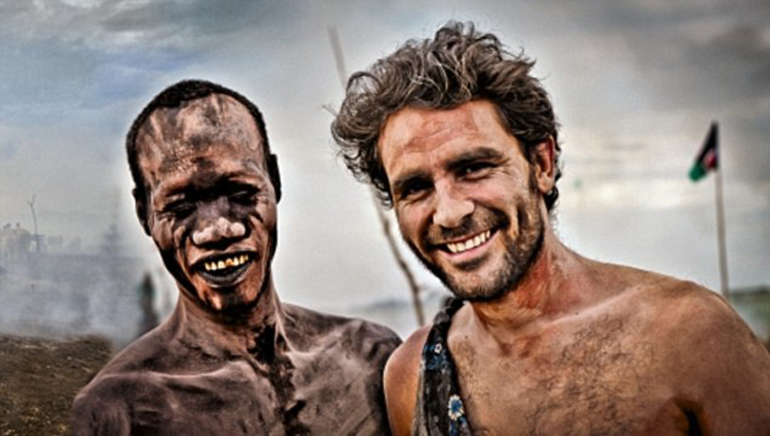 Lev Wood at a Mundari cattle camp.